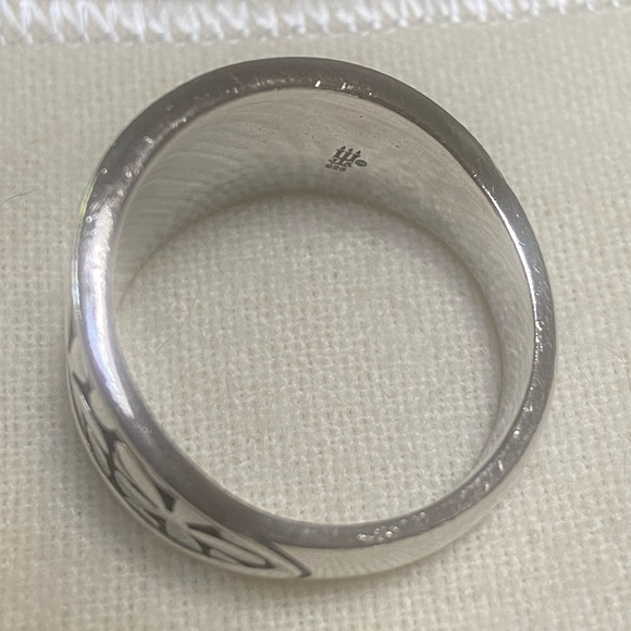 RETIRED James Avery Spring Blossom Flower Band Ring Size 9 - Picture 5 of 13